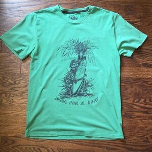 Quiksilver Green Surf Graphic Tee